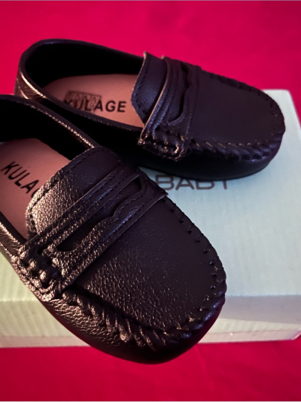 Kids Black Dressy Loafers